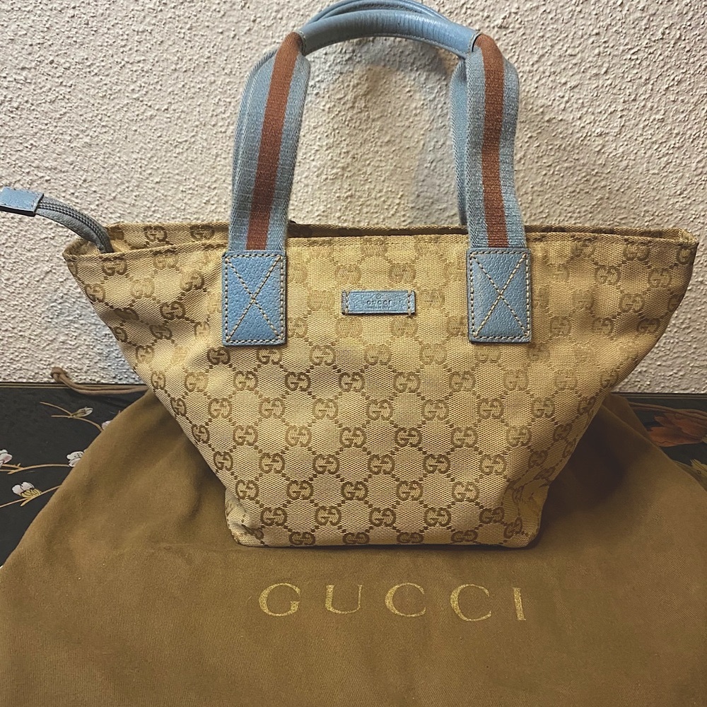 SOLD!! ✨Gucci Gg Canvas Small Tote Bag✨